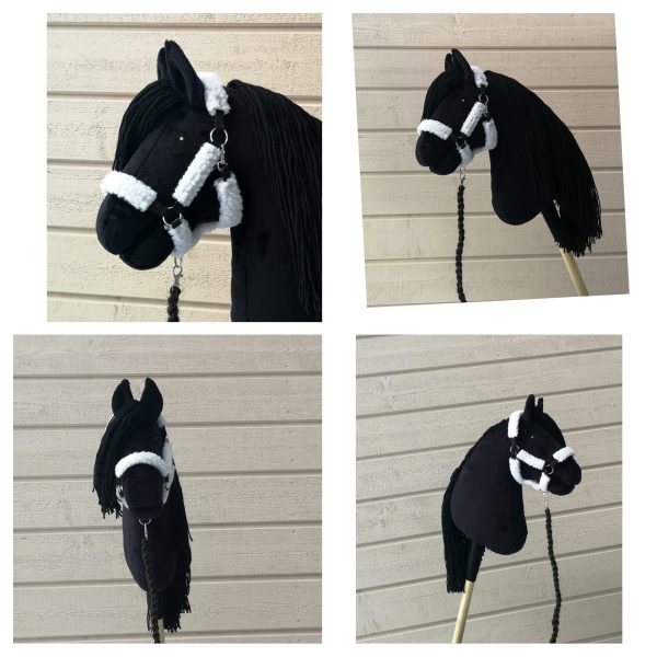 All the way padded halter for a hobbyhorse + strap - Image 2