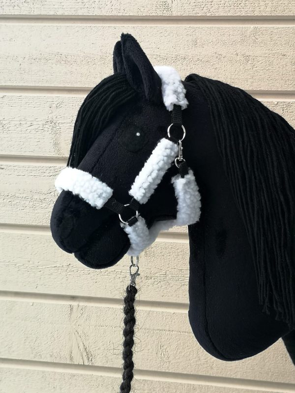 All the way padded halter for a hobbyhorse + strap