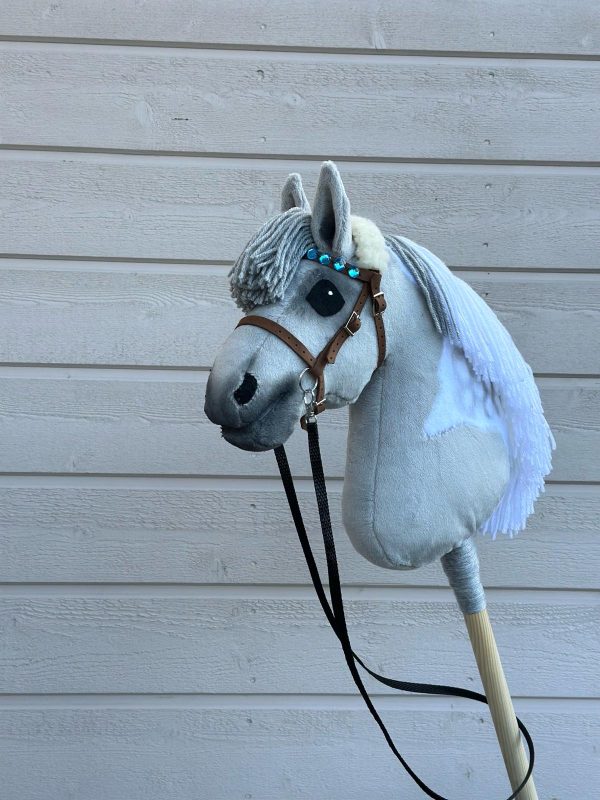 Pony size Grey/White dapple hobbyhorse - Image 2