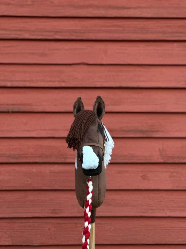 Pony Size Brown/White hobbyhorse - Image 3