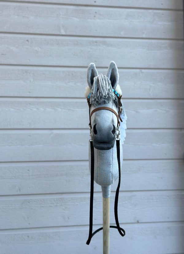 Pony size Grey/White dapple hobbyhorse - Image 4