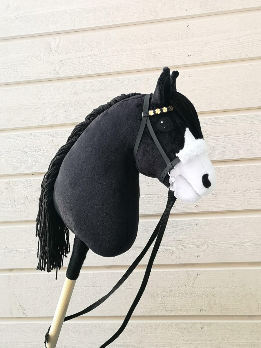 black white stick horse 1