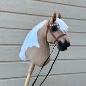 light brown hobbyhorse pony a4 jump